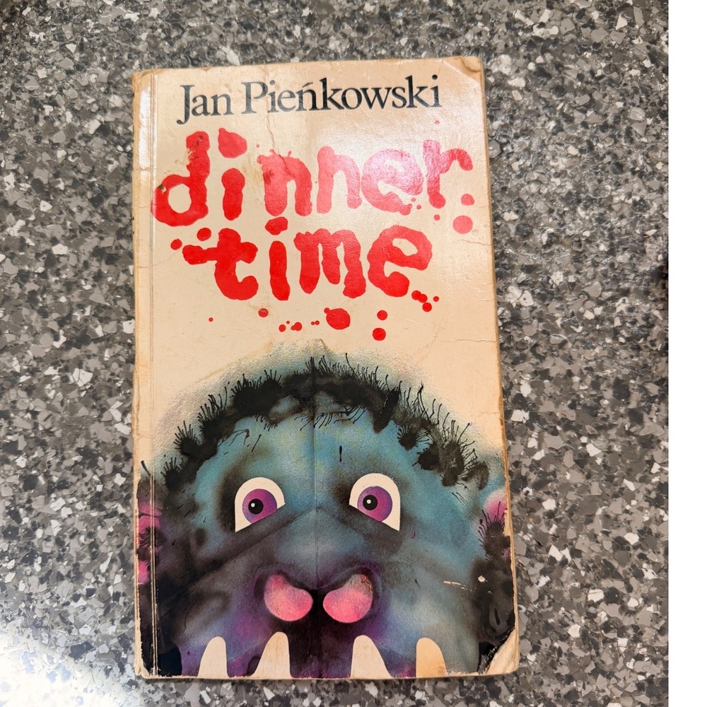 Vintage 1981 Dinner Time Pop Up Book Jan Pienkowski Anne Carter Hardcover Rare